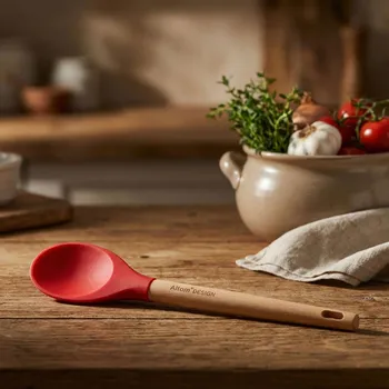 Příbor Silikonová kuchyňská lžíce 34 cm