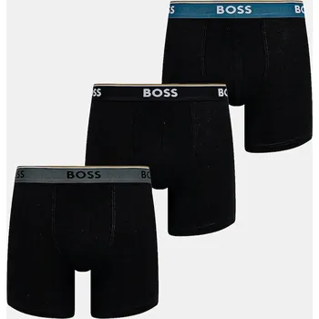 Boxerky Boxerky BOSS BoxerBr 3P Power 3-pack 50531691 černá 99B, vel. S