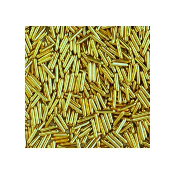 Jedlá dekorace na dort Cukrová dekorace - Tyčinky světle ZLATÉ / 30 g