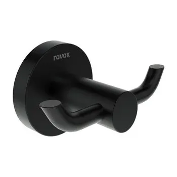Věšák Dvojháček Ravak Kona černá X07P1300