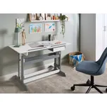 Ručně nastavitelný psací stůl pro děti bílý nastavitelná výška a pracovní deska stůl na domácí úkoly a kreslení Beliani