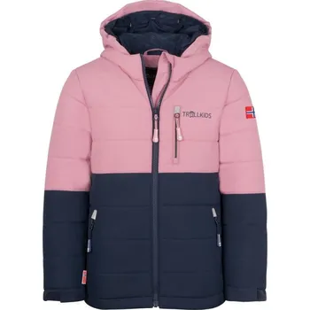 Trollkids Dětská zimní bunda Hemsedal Snow Jacket XT ski pink/green (513-232) 98