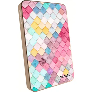 Powerbanka Picasee Powerbanka s MagSafe 5 000 mAh Zlatá - Barevná střecha