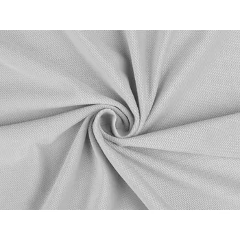 Velvet / samet strukturovaný jednobarevný, střední, 11 šedá nejsvětlější