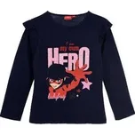 Beruška a Černý Kocour Dívčí tričko KOUZELNÁ BERUŠKA dlouhý rukáv modré Barva: Modrá, Velikost: 110