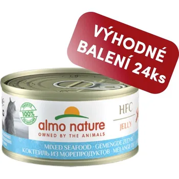 Krmivo pro kočku Almo Nature HFC Jelly - Mořské plody 70g výhodné balení 24ks