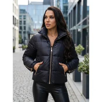 Dámská bunda Dámská oversize přechodná bunda v černé barvě, VELIKOST UNI