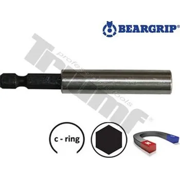 Bit BEARGRIP Magnetický nástavec na bity 75 mm s pojistným kroužkem 1/4"