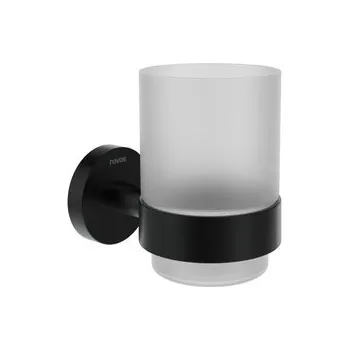 Držák na kartáček Držák skleniček Ravak Kona černá X07P1309
