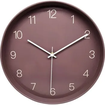 Hodiny Nástěnné hodiny lila Ø30 cm