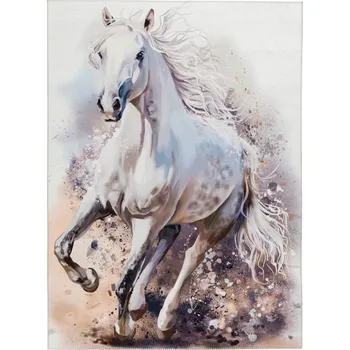 Koberec AKCE: 80x120 cm Dětský kusový koberec Torino kids 235 WHITE HORSE, bílá, dětský pokoj, Obsession - 1 rok na vrácení + DOPRAVA ZDARMA k Vám i zpět