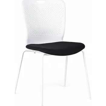 Nábytek B2B Partner Plastová konferenční židle OPEN, bílá/černá