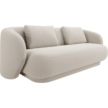 Pohovka Cosmopolitan Design Krémově bílá sametová dvoumístná pohovka Camden 169 cm