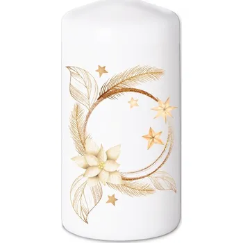 Válec 60x120 mm Zlatý kruh, svíčka 255 gram