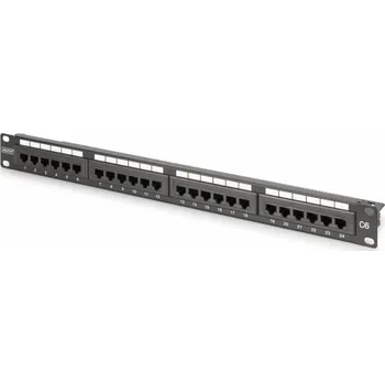 Patch panel Digitus patch panel CAT 6, třída E, nestíněný