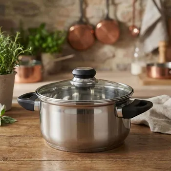 Hrnec Hrnec z nerezové oceli s poklicí EMILIO 1,9 l