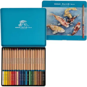 Pastelka Akvarelové pastelky Renesans - 24ks - Kovová krabička