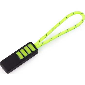 Zip Poutko na jezdce / taháček, velké, 1 žlutozelená reflexní