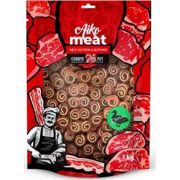 Pamlsek pro psa Cobbyspet AIKO Meat mini rolky s kachnou a treskou 1kg