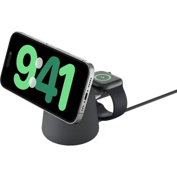 BELKIN BOOSTCHARGE PRO 2v1 Qi2 15W stojan charcoal WIZ027VFH36