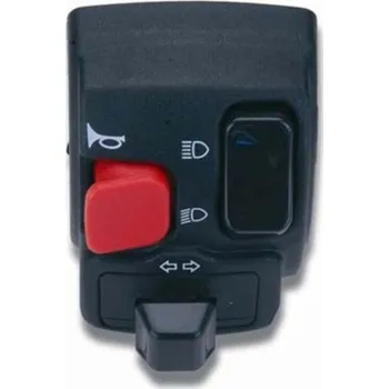 Motodíl Polovina spínače řídítek 9B levá strana DOMINO 0051AA.2B.04-03