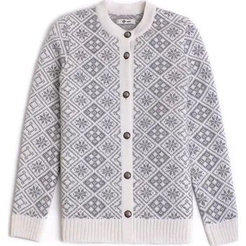 Dámský svetr FOLC SELBU DÁMSKÝ SVĚTR, Bílá, Šedá XL