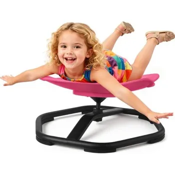 Jídelní židlička Dětská otočná židlička VEVOR, nosnost 100 kg, senzorická rotační židlička ve tvaru slona, ​​senzorická hračka pro autistické děti s protiskluzovou kovovou základnou, sedadlo pro batolata, koordinaci a rovnováhu, červená