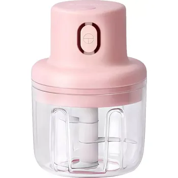 Akumulátorový elektrický sekáček KB010 250 ml - růžový