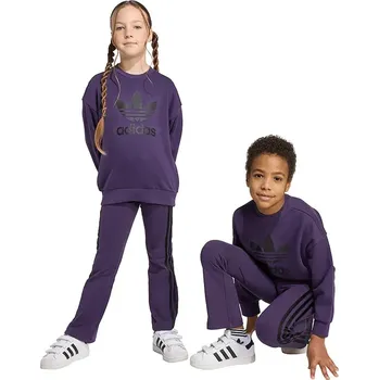 Sportovní oblečení Dětská tepláková souprava adidas Originals JY3744 fialová 45X, vel. 104