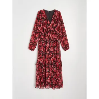 Dámské šaty Sinsay - Šifonové maxi šaty - vícebarevná - 238GY-MLC - 238GY-MLC-XXL