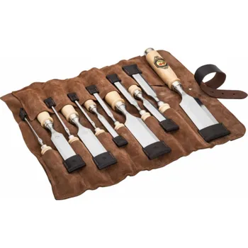 Sada nářadí Kirschen Stechbeitelsatz in Ledertasche, 12-tlg.