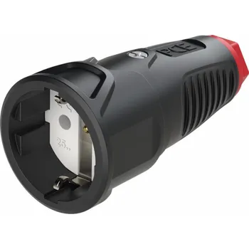 PCE Přenosná gumová zásuvka 16A 2P+Z 230V SCHUKO VDE IP20 TAURUS2 2510-sr.