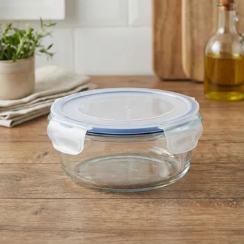 Dóza na potraviny Hermatický skleněný kontejner na potraviny s víkem FRESH 0,4 l