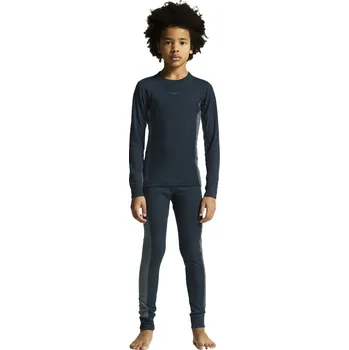 Dětské termoprádlo Dětský Set termoprádla CRAFT CORE DRY BASELAYER SET JR 1909713-396387 – Tmavě modrá 122/128