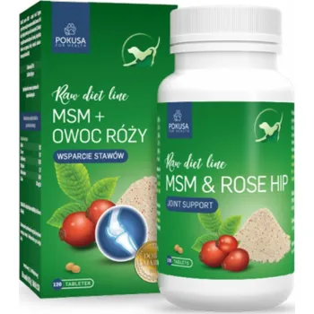 POKUSA RawDietLine MSM & Rosehip - doplňky stravy pro psy a kočky - 120 ks