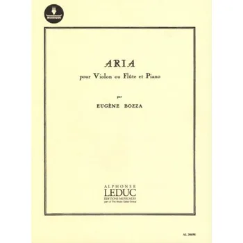 Eugéne Bozza: Aria (noty na housle, klavír)(+audio)