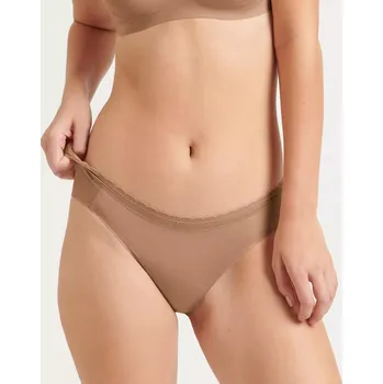 Kalhotky Sloggi hnědé bezešvé kalhotky Body Adapt Twist Hipster XL