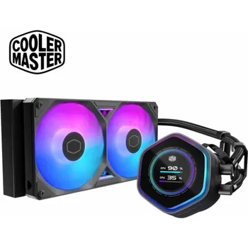 PC skříň Cooler Master MasterLiquid 240 Atmos II LCD ARGB (schwarz)