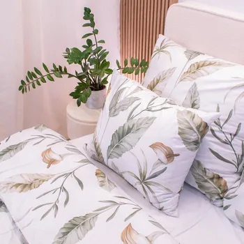 Bavlněné povlečení na polštář 50x70 cm zelené Cally