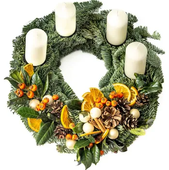 Věnec Gardners 29279 adventní věnec na stůl oranžový