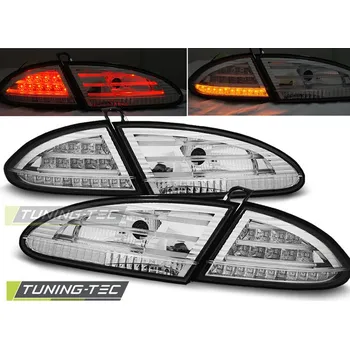 Osvětlení automobilu Tuning-Tec Zadní čirá LED světla Seat Leon II (2005 - 2009) - chromované