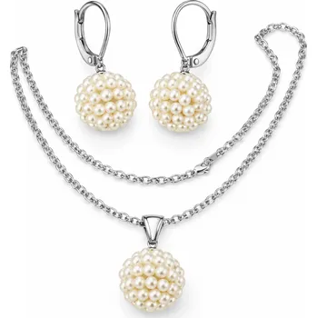 Souprava šperků Perlová ocelová souprava