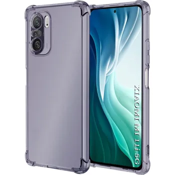 Pouzdro na mobilní telefon Techsuit Shockproof průhledný silikon Xiaomi Mi 11i Poco F3 kouřově černý