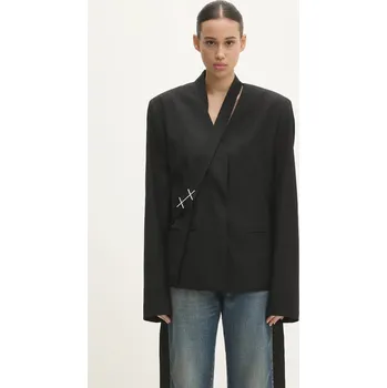 Dámské sako Blazer s příměsí vlny Heliot Emil, XS, černá, 99X