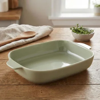 Talíř Keramický pečicí talíř odolný vůči teplu 33,5 x 22 cm