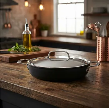 Pánev DEMEYERE Alu Pro 5 28 cm - nepřilnavá pánev s poklicí