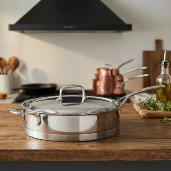Pánev DEMEYERE Atlantis 24 cm - nerezová pánev s poklicí