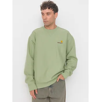 Pánská mikina Carhartt WIP American Script (pale olive) XL, zelená