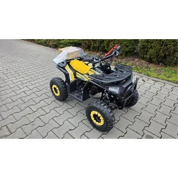 Dětská tříkolka Dětská dvoutaktní čtyřkolka ATV MiniRocket Explorer 49ccm, žlutá