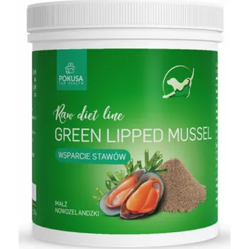 POKUSA RawDietLine Green Lipped Mussel - doplňky stravy pro psy a kočky - 150g